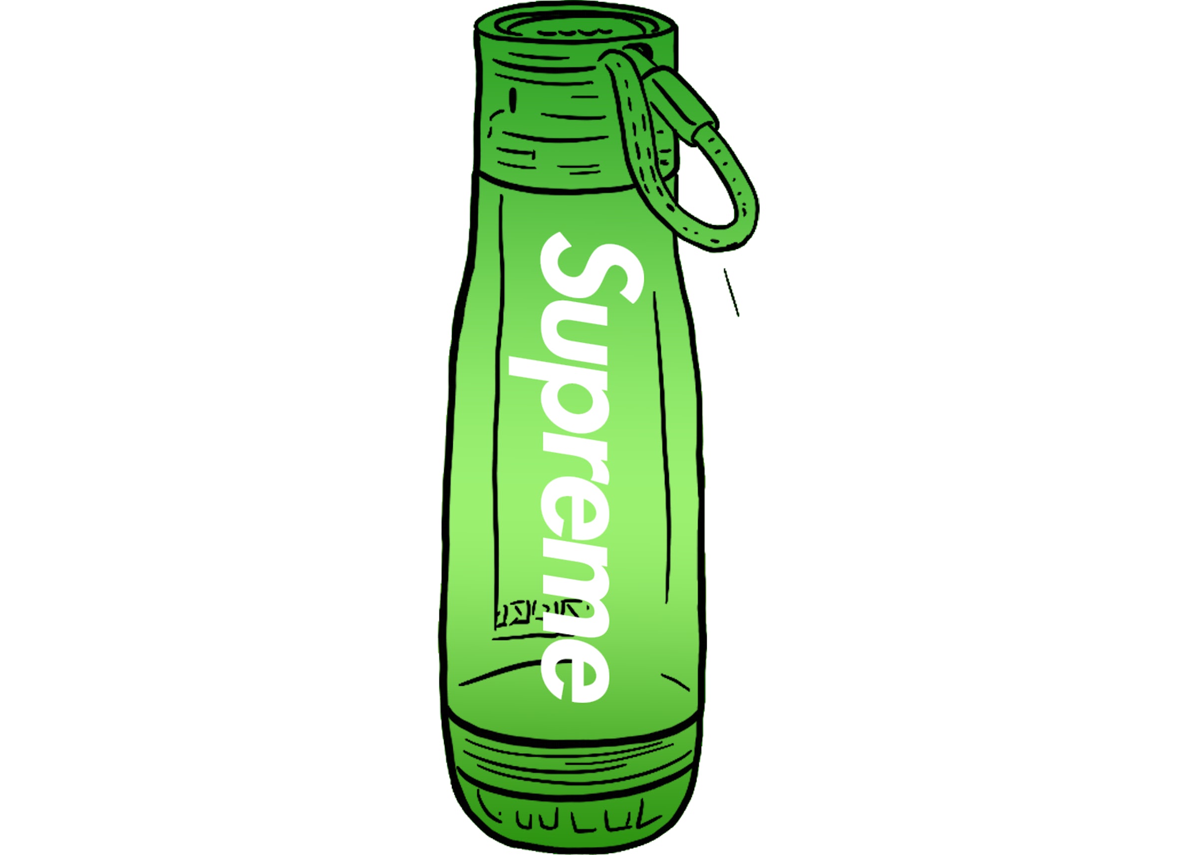 Supreme Zoku Glass Core 16 oz. Bottle Green