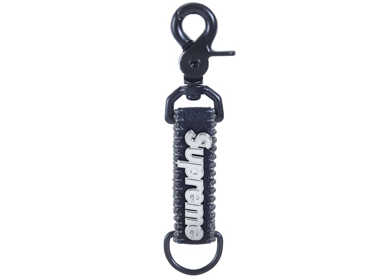 Pre-owned Supreme B.b. Simon Denim Keychain In Black