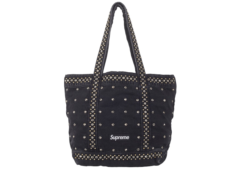 Pre-owned Supreme B.b. Simon Denim Tote Bag In Black
