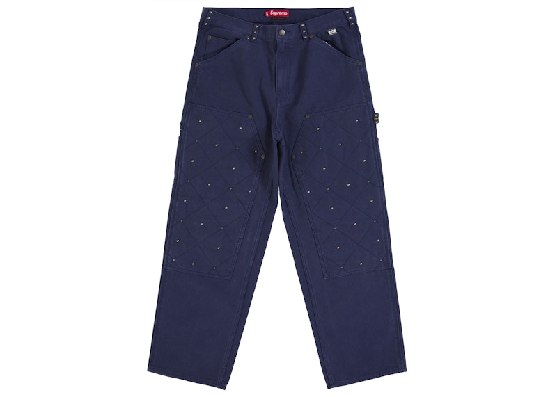 Supreme b.b. Simon Quilted Double Knee Painter Pant Navy Men's
