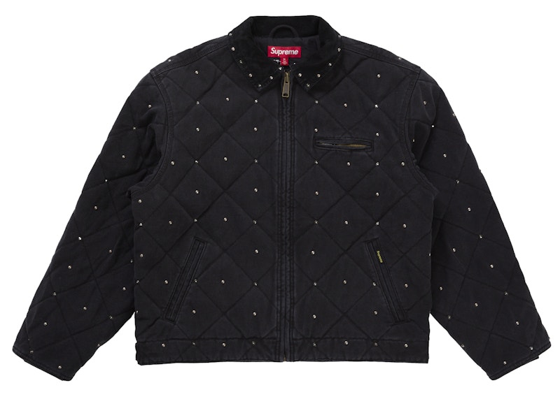 美品シュプリーム2012SS SUPREME QUILTED WORK Supreme Quilted Leather Work Jacket - メルカリ