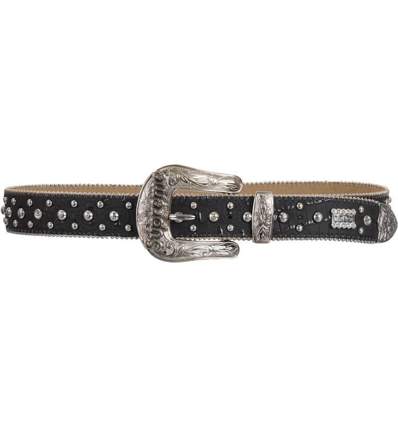 Supreme Simon Studded Ranger Belt Black FW24 US