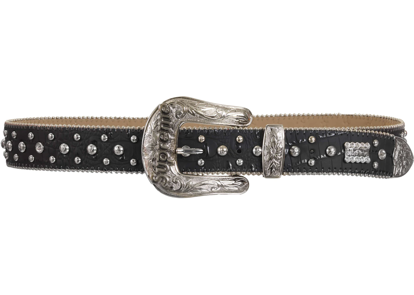 Supreme Simon Studded Ranger Belt Black FW24 US
