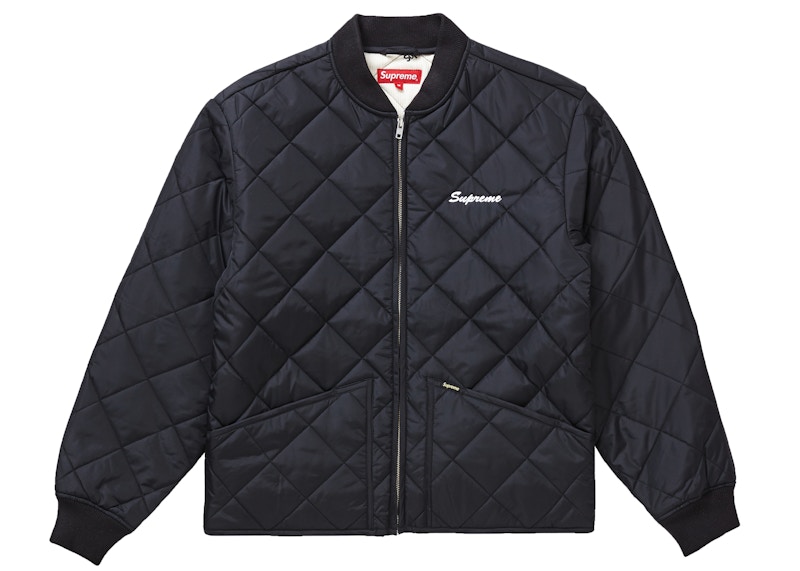 Supreme Quit Your Job Quilted Work Jacket Black Men's - FW21 - US