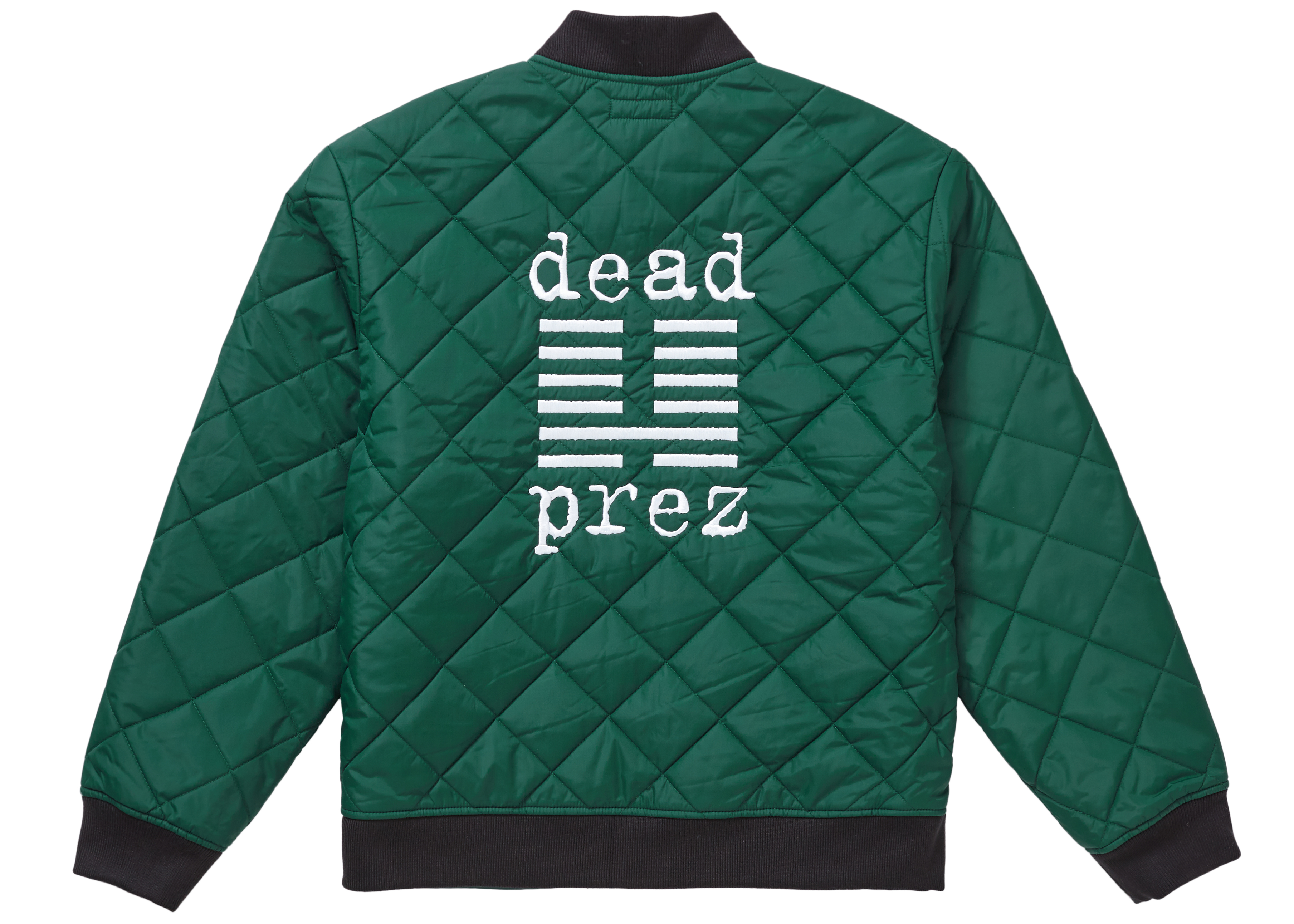 Supreme dead prez Quilted Work Jacket Dark Green Men's - FW19 - GB