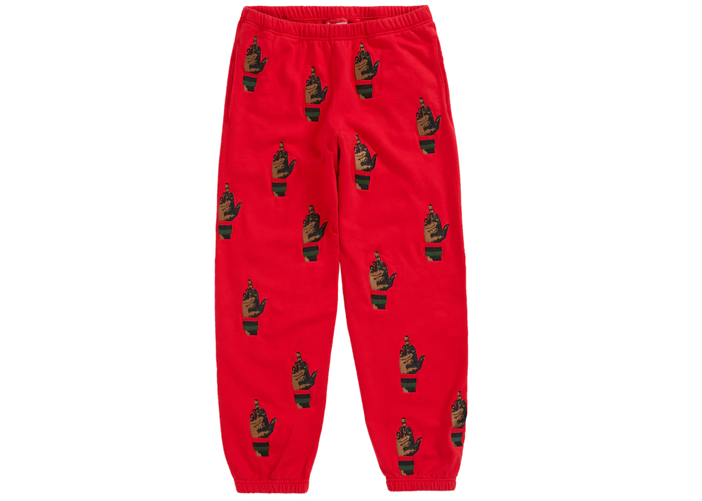 Supreme Dead Prez Rbg Embroidered Sweatpant Red Fw19 Supreme Dead Prez Rbg Embroidered Sweatpant Red Fw19