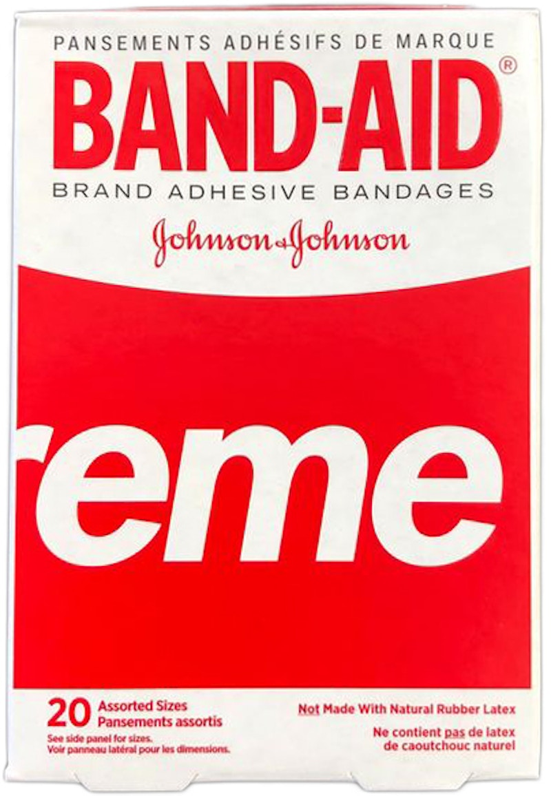 Supreme x Band Aid Adhesive Bandages (Box of 20) Red - SS19 - US