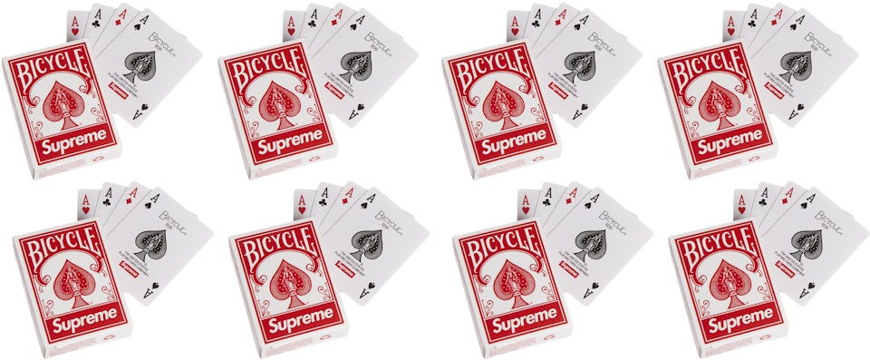 Supreme x Bicycle Mini Playing Card Deck 8x Lot FW21 Season Gift - FW21 - US