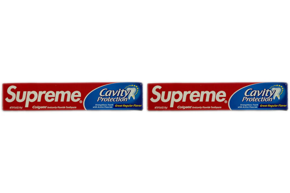 Supreme x Colgate Toothpaste 2x Lot (Not Fit For Human Use)