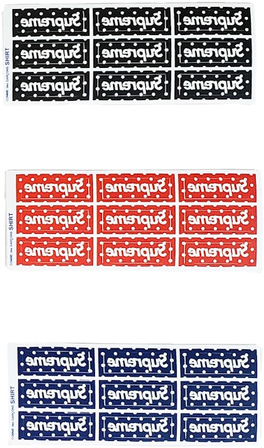 Supreme Grip Tape Box Logo Sticker Set