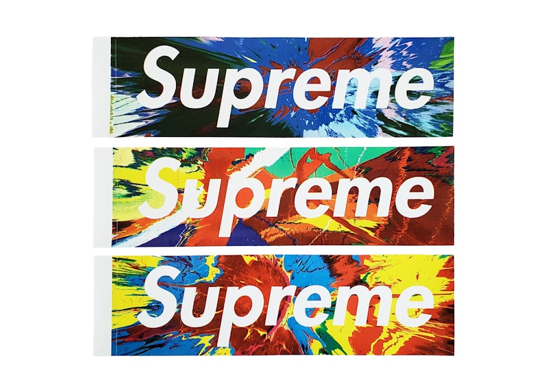 Supreme x Damien Hirst Spinart Box Logo Sticker Set