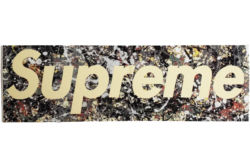 Supreme x Jackson Pollock Box Logo Sticker