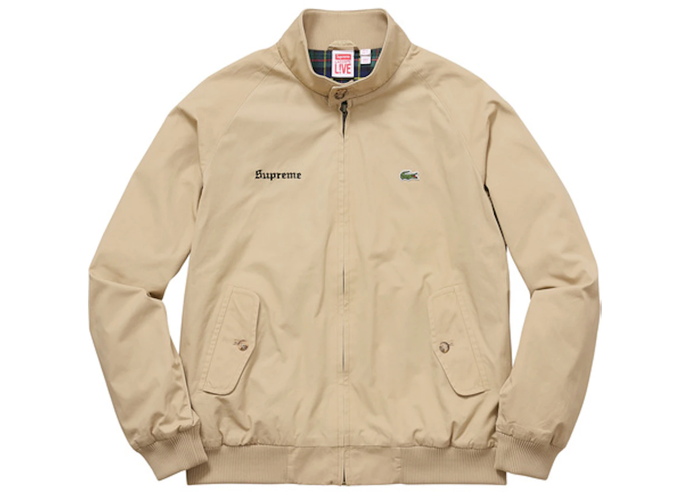 Supreme x Lacoste Harrington Jacket Khaki Men's SS17 US