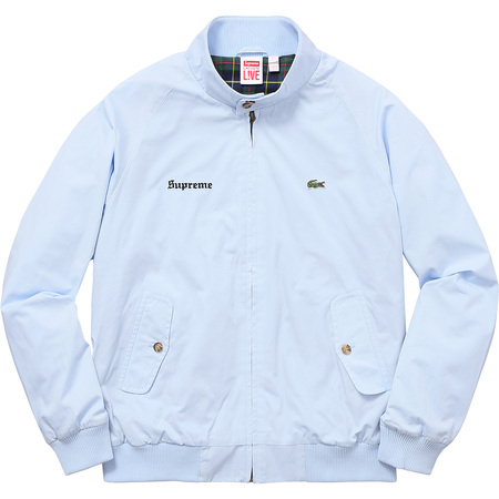 Supreme x Lacoste Harrington Jacket Jacket Light Blue Men's - SS17