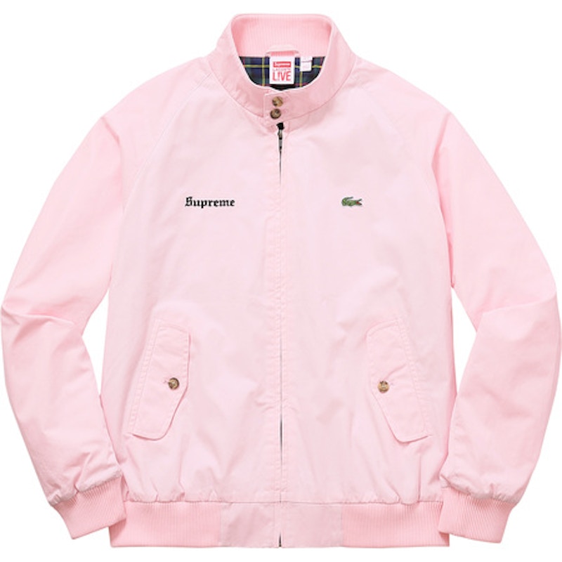 Supreme x Lacoste Harrington Jacket Jacket Light Pink Men's - SS17