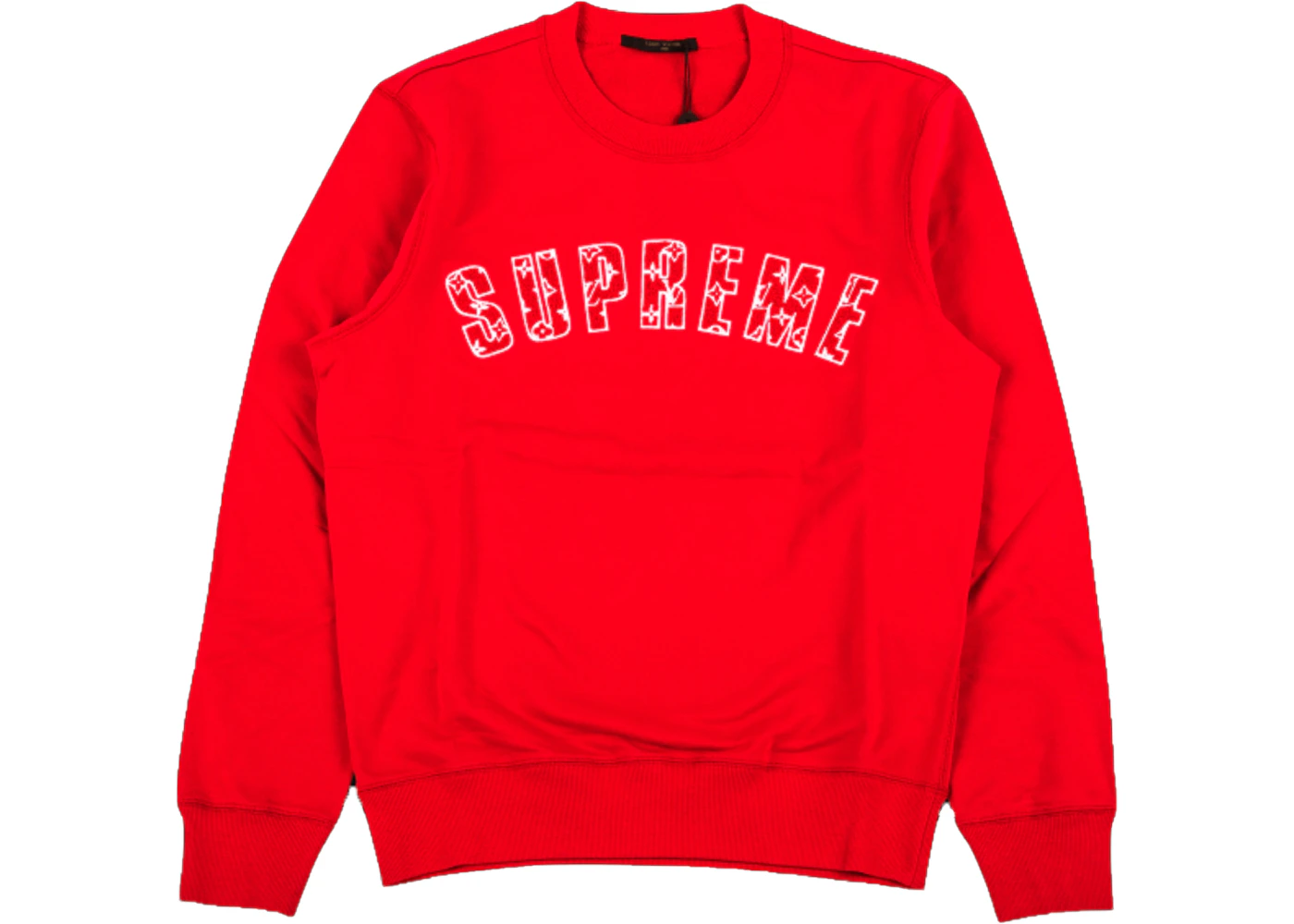 Supreme x Louis Vuitton Arc Logo Crewneck Red Men's - SS17 - US Supreme x Louis Vuitton Arc Logo Crewneck Red Men's - SS17 - US