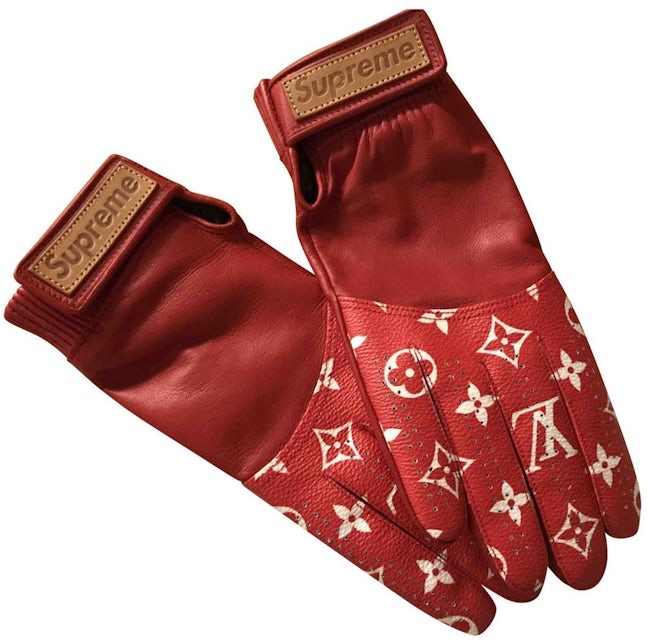 LOUIS VUITTON x Supreme Monogram Men's Baseball Gloves Brown