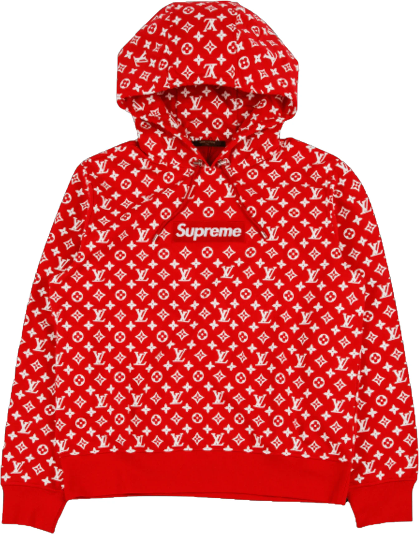 Supreme x Louis Vuitton Box Logo Hooded Sweatshirt Red Men's 