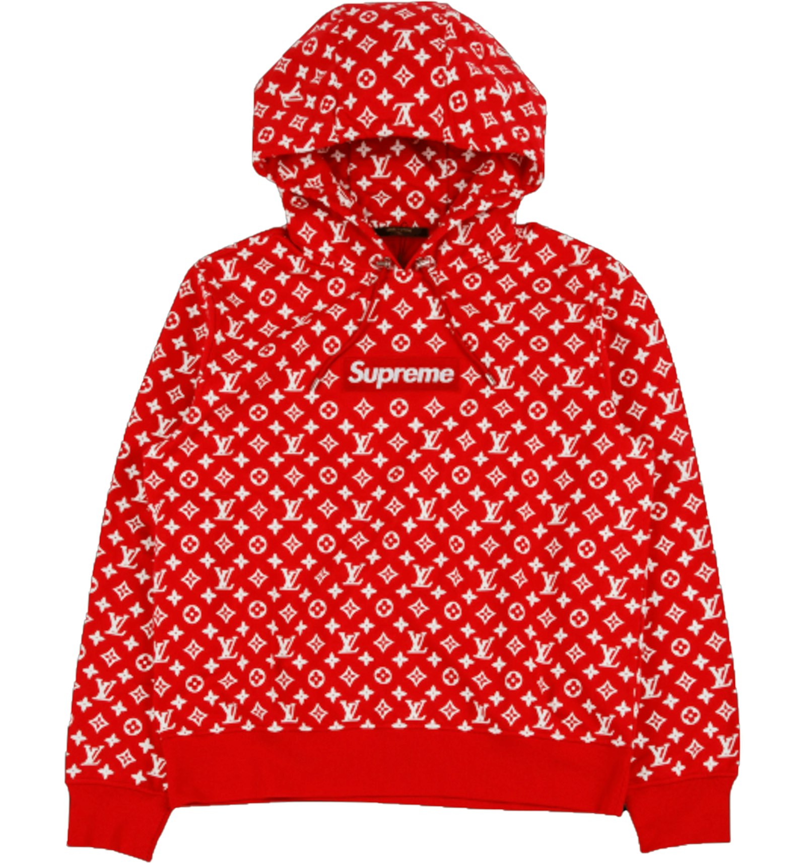 Supreme x Louis Vuitton Box Logo Hooded Sweatshirt Red