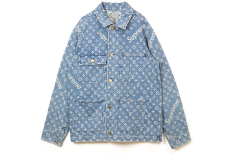 Supreme x Louis Vuitton Jacquard Denim Chore Coat Blue Men s SS17 US