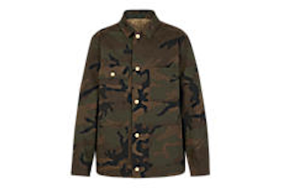 Supreme x Louis Vuitton Jacquard Denim Chore Coat Camo