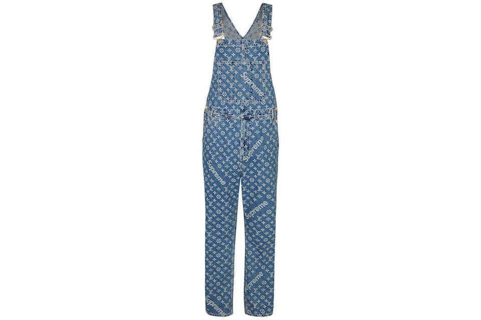 Supreme x Louis Vuitton Jacquard Denim Overalls Blue Men s SS17 US