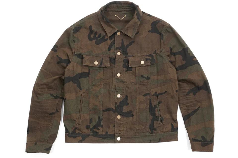 Supreme louis vuitton camo best sale jacket