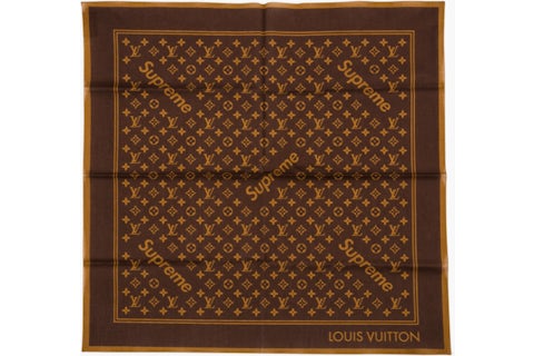 LOUIS VUITTON ルイヴィトン シュプリーム supreme バンダナ Supreme x Louis Vuitton Monogram Bandana Brown - SS17 - US