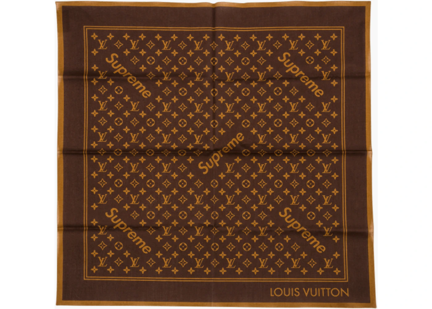小物 Louis Vuitton x Supreme Monogram Bandana Supreme x Louis Vuitton Monogram Bandana Brown - SS17 - US