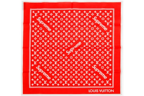 Supreme Louis Vuitton バンダナ 赤 Supreme x Louis Vuitton Monogram Bandana Red - SS17 - US