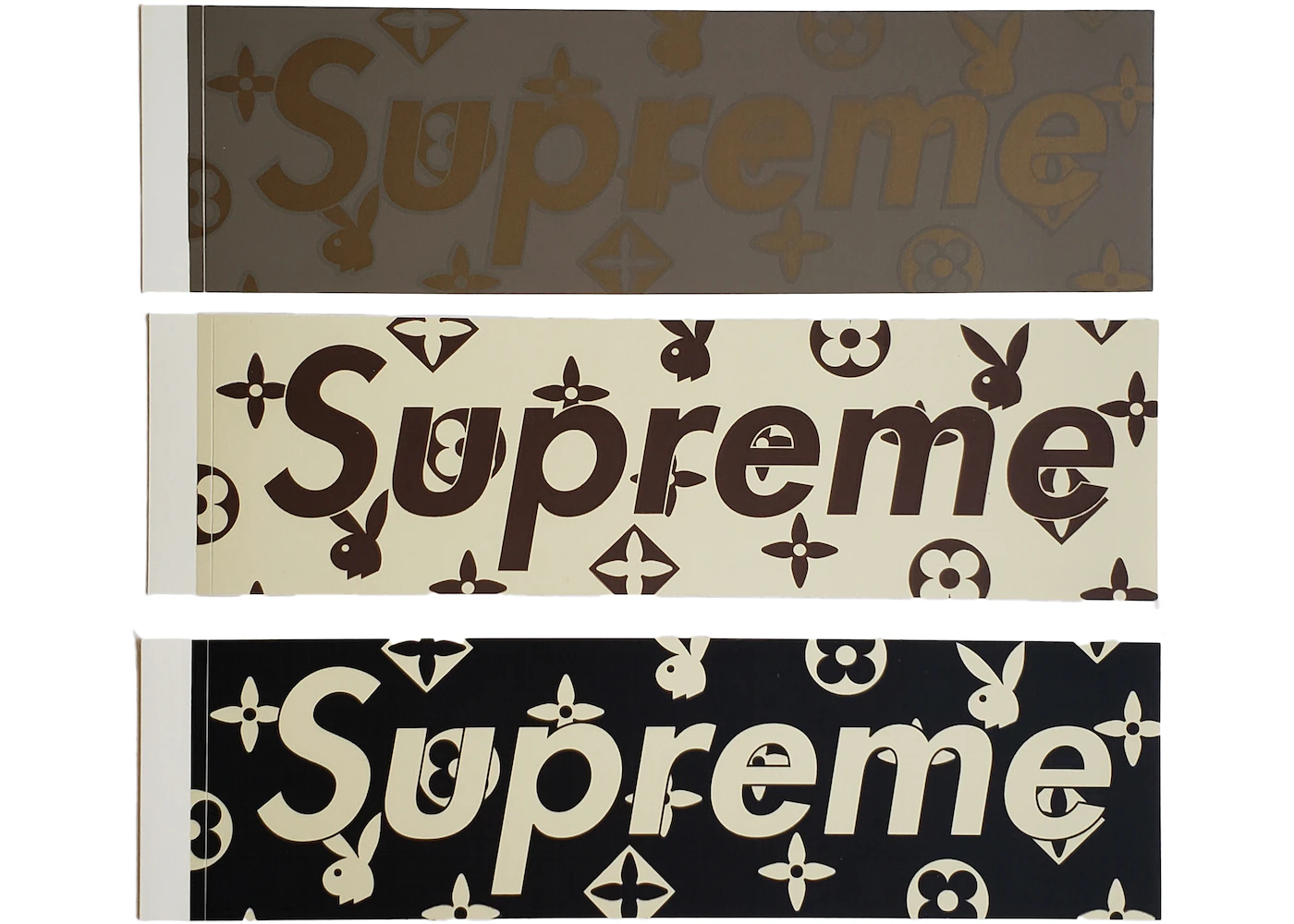 Supreme x Louis Vuitton x Playboy Box Logo Sticker Set - US