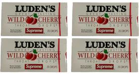 Supreme x Luden's Wild Cherry Throat Drops Box 4x Lot (Not Fit For Human Consumption)
