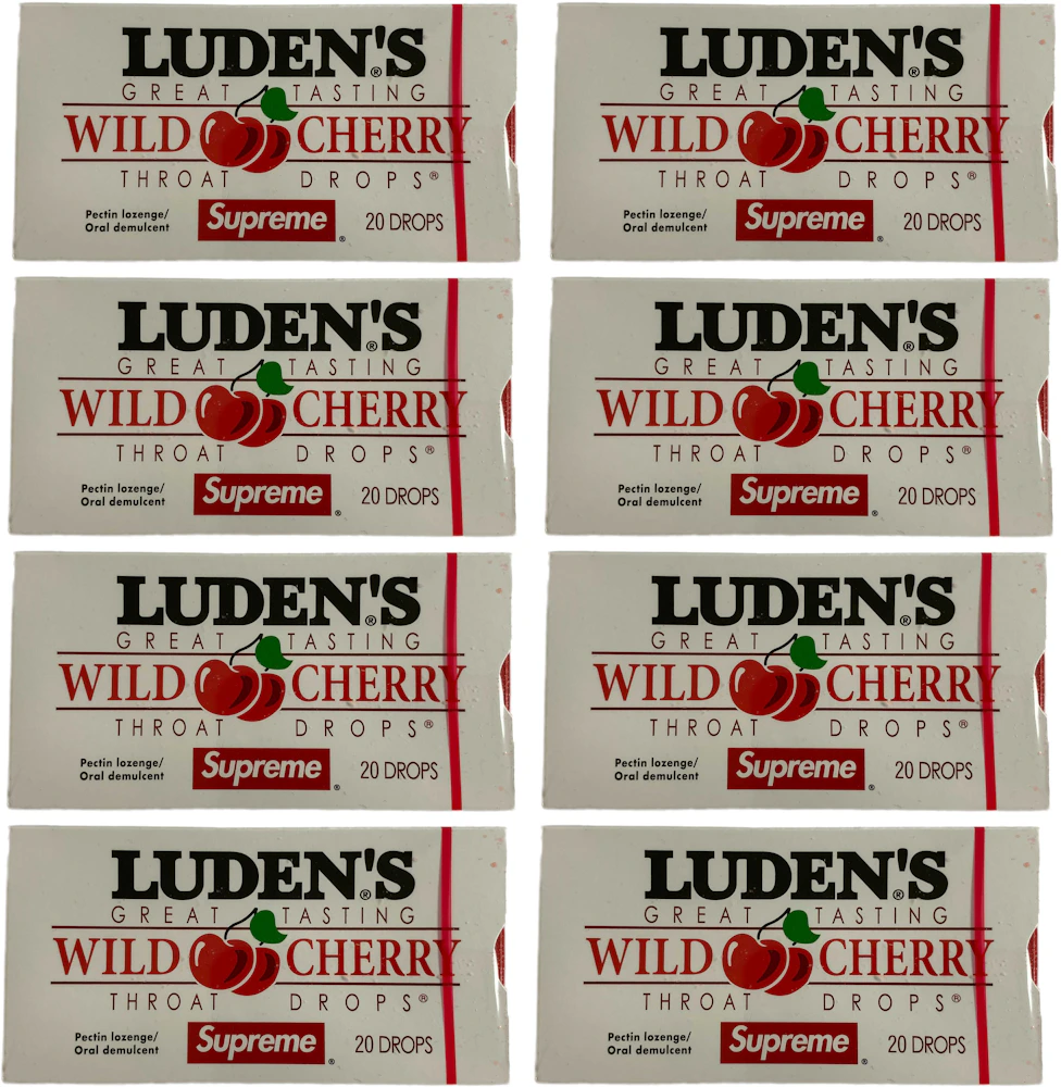 Supreme Brand New Tee Shirt Luden's White Medium + (1) Luden's Cough Drop  Pack