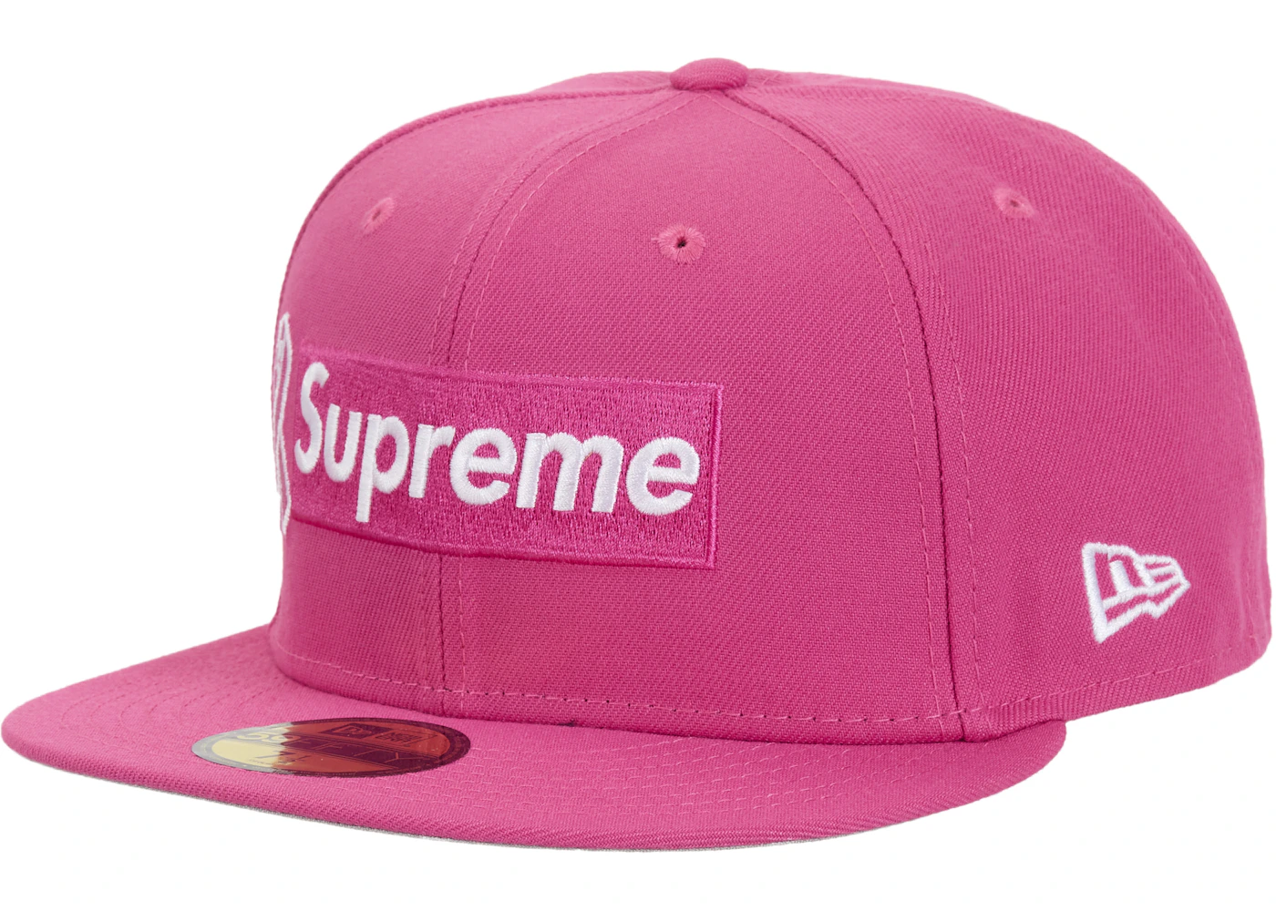 Supreme x New Era Breast Cancer Awareness Box Logo Fitted Hat