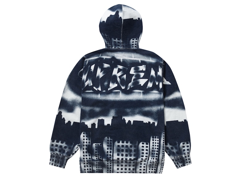 Supreme x New York Yankees Airbrush Hooded Sweatshirt White Men's