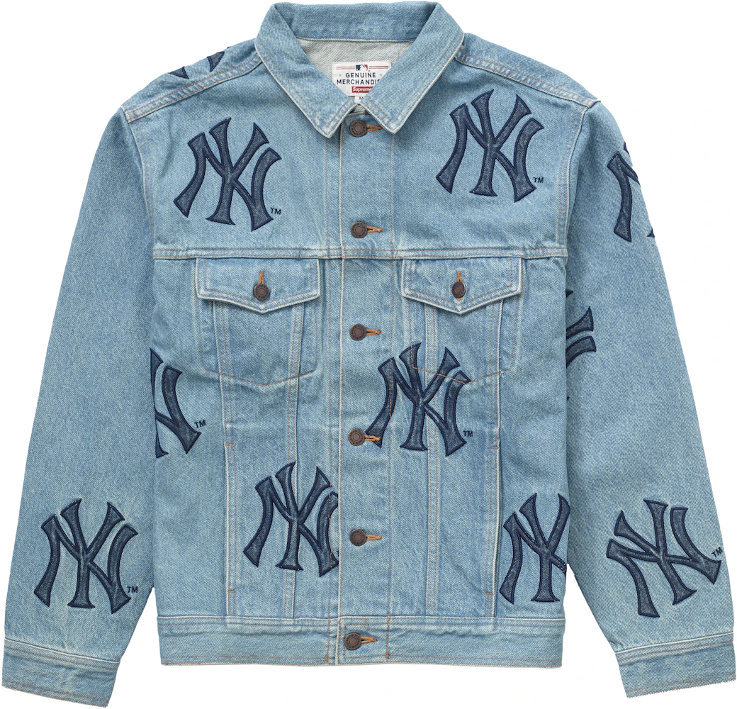 Supreme New York Yankees Varsity Leather Jacket