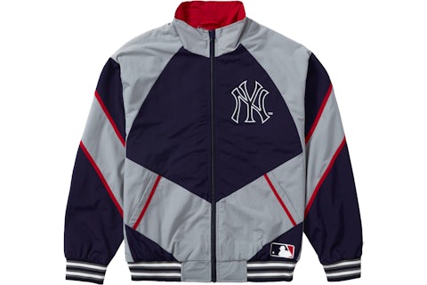 Supreme x New York Yankees Track Jacket Navy Men's FW21 GB