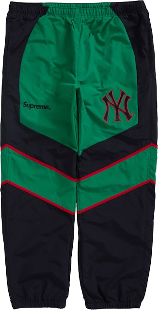 SUPREME x NEW YORK YANKEES Track Jacket Baseball Windbreaker Navy