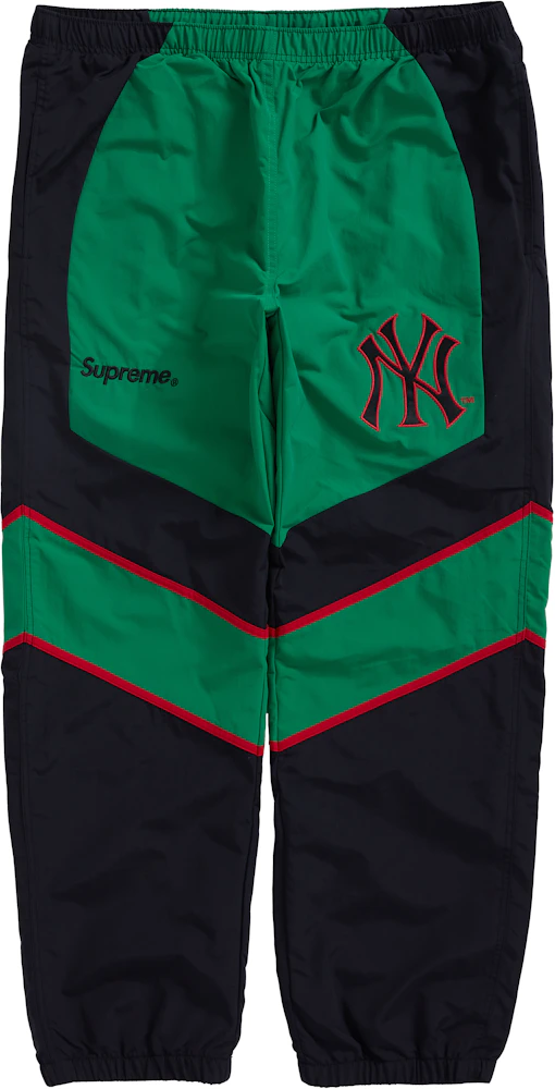 Supreme x New York Yankees Track Pant Green Men's - FW21 - US
