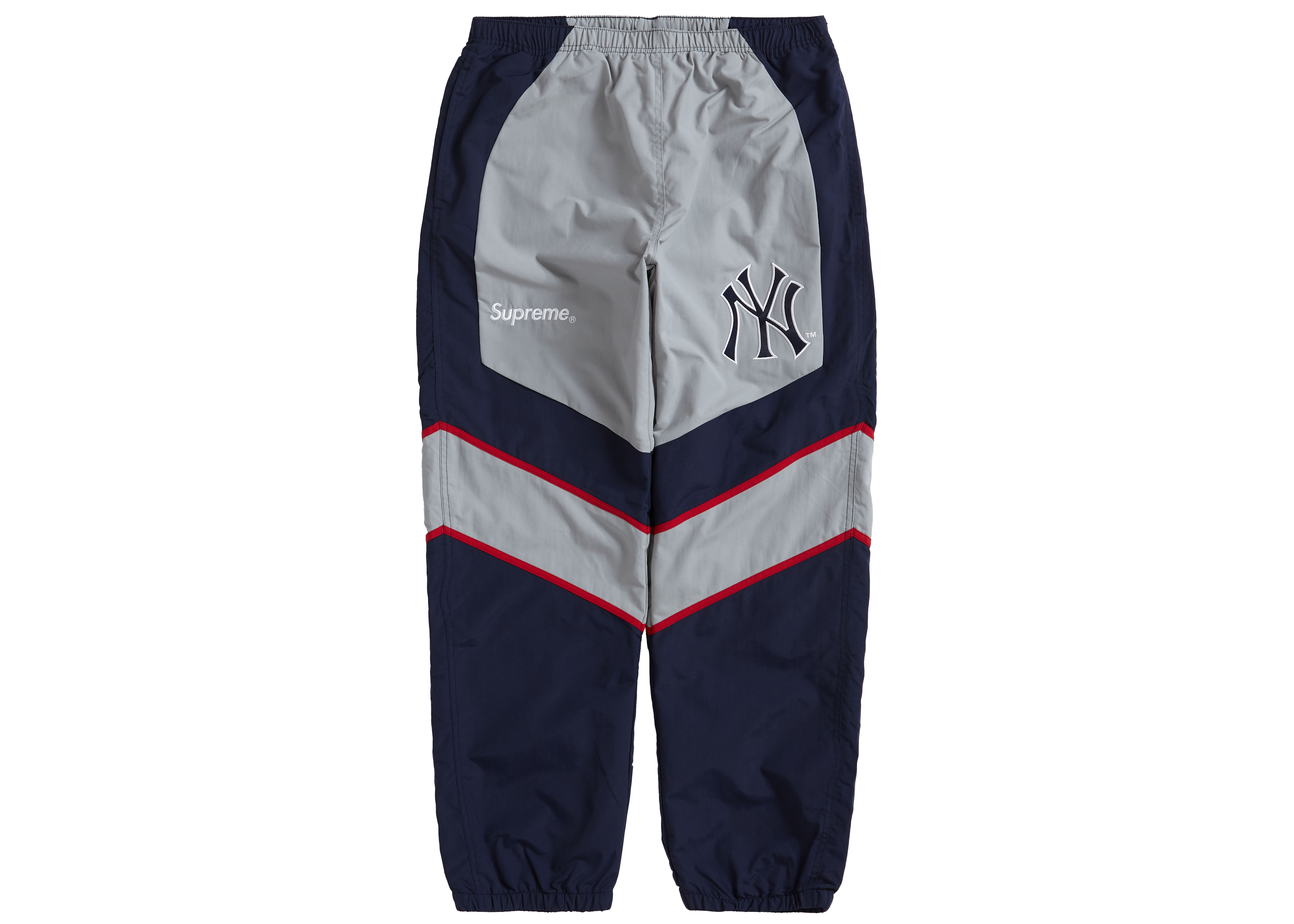 Supreme x New York Yankees Track Pant Navy Men's - FW21 - US
