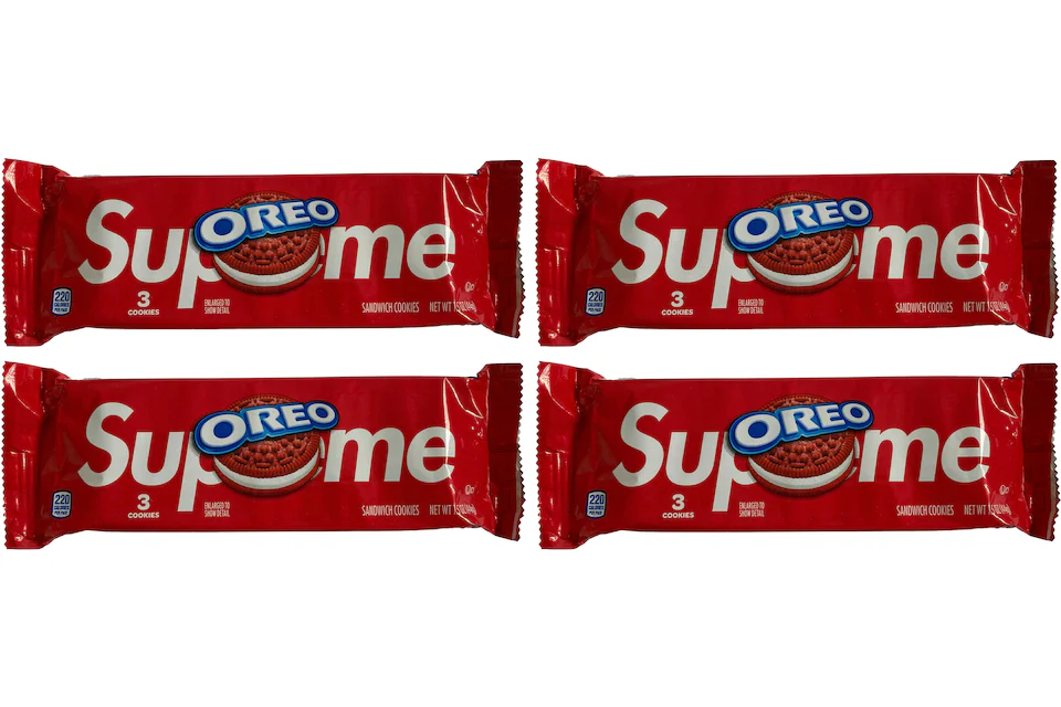 Supreme x Oreo 3-Pack 4x Lot (Not Fit For Human Consumption)