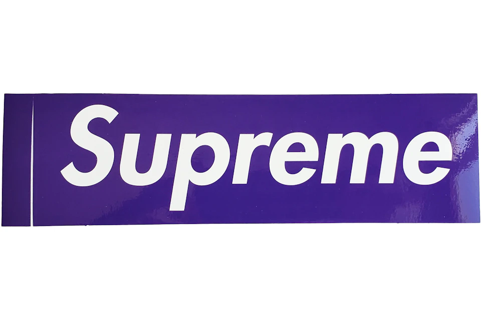 Supreme x Three 6 Mafia Purple Box Logo Sticker
