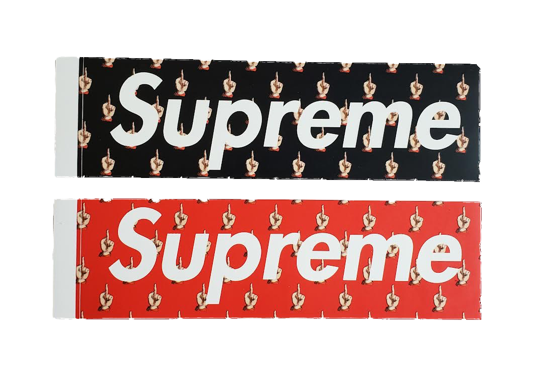 red Supreme Exclusive Classic box logo sticker bulk of 10 