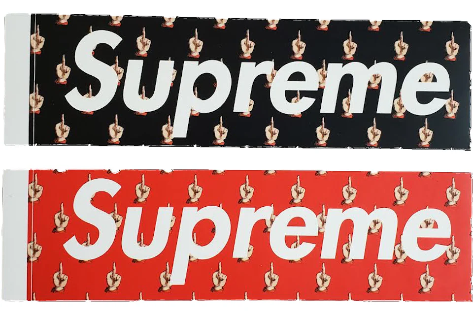 Supreme x Undercover Middle Finger Box Logo Sticker Set