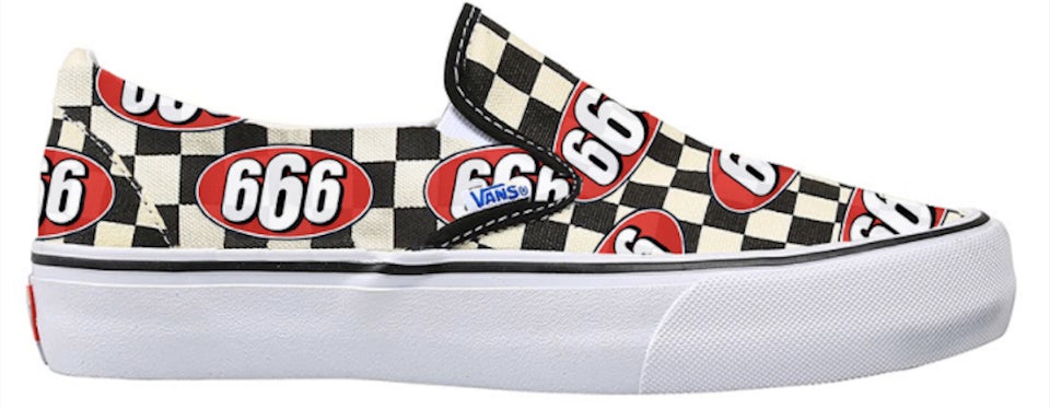 Vans x Supreme Authentic Pro 'Checkers, Blue' sneakers, White
