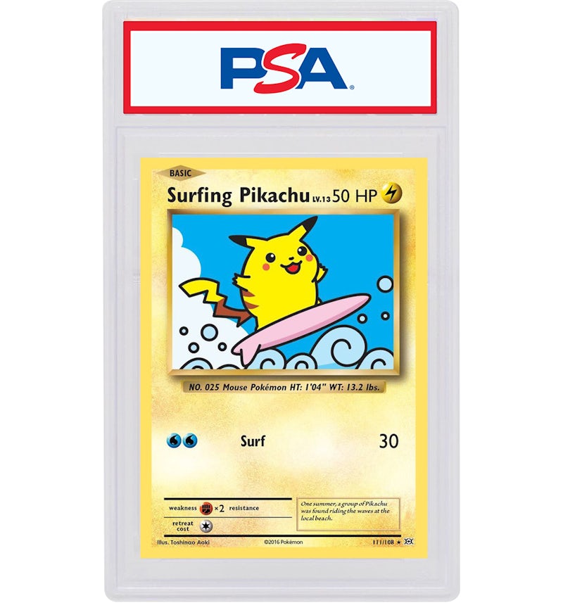 Surfing Pikachu 2016 Pokmon XY Evolutions Secret Rare 111/108 (PSA or BGS Graded) - 2016 - US Surfing Pikachu 2016 Pokmon XY Evolutions Secret Rare 111/108 (PSA or BGS Graded) - 2016 - US