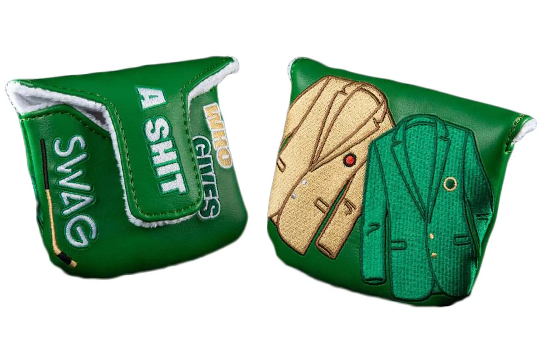 Swag Golf Gold Jacket Green Jacket Mallet Golf Club Cover Green/Gold KR