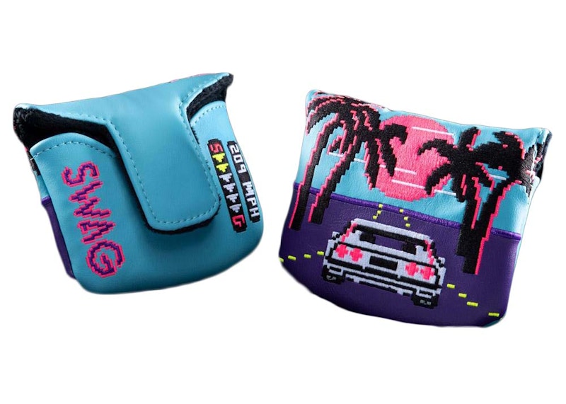 Swag Golf Swag Racer Mallet Cover Golf Club Cover Teal/Purple SS21 US