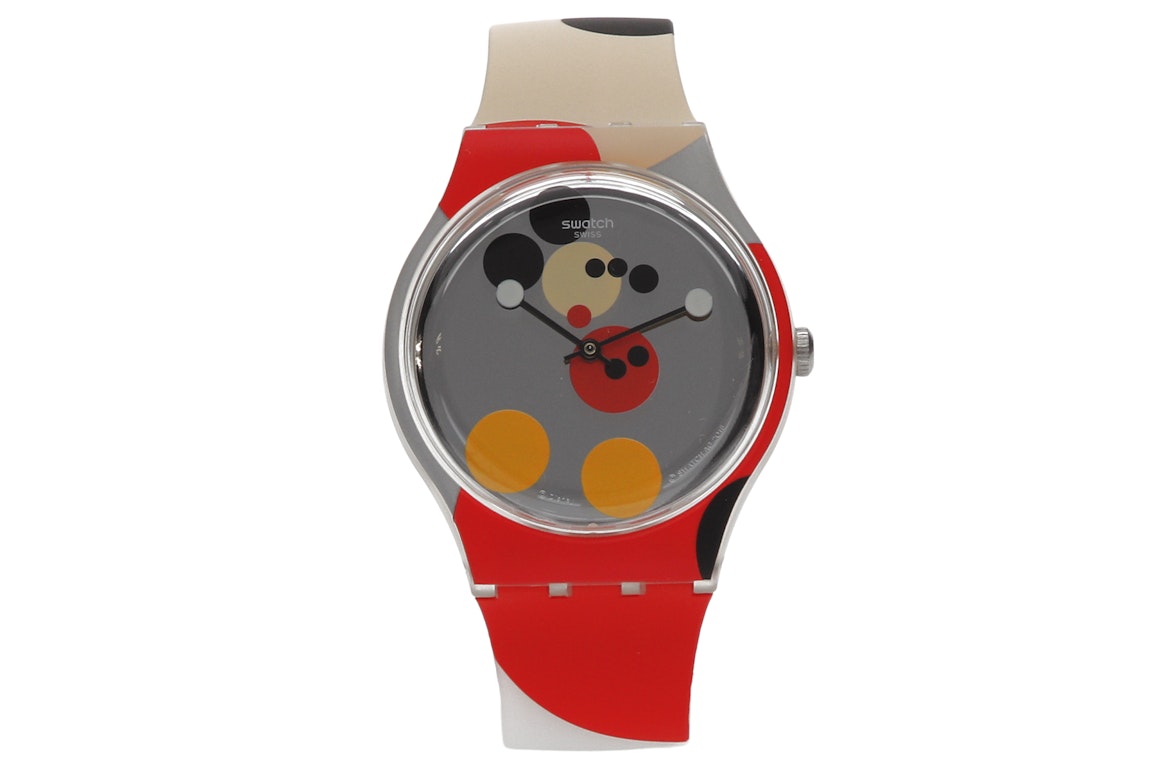 Pre-owned Swatch X Damien Hirst Mirror Spot Mickey Suoz290s