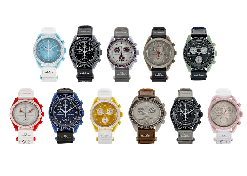 Swatch x Omega Bioceramic Moon Full Collection Set of 11 42mm in